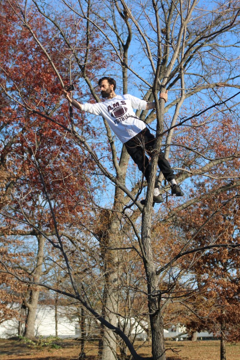 McCausland finds a bird's eye view of the action. 