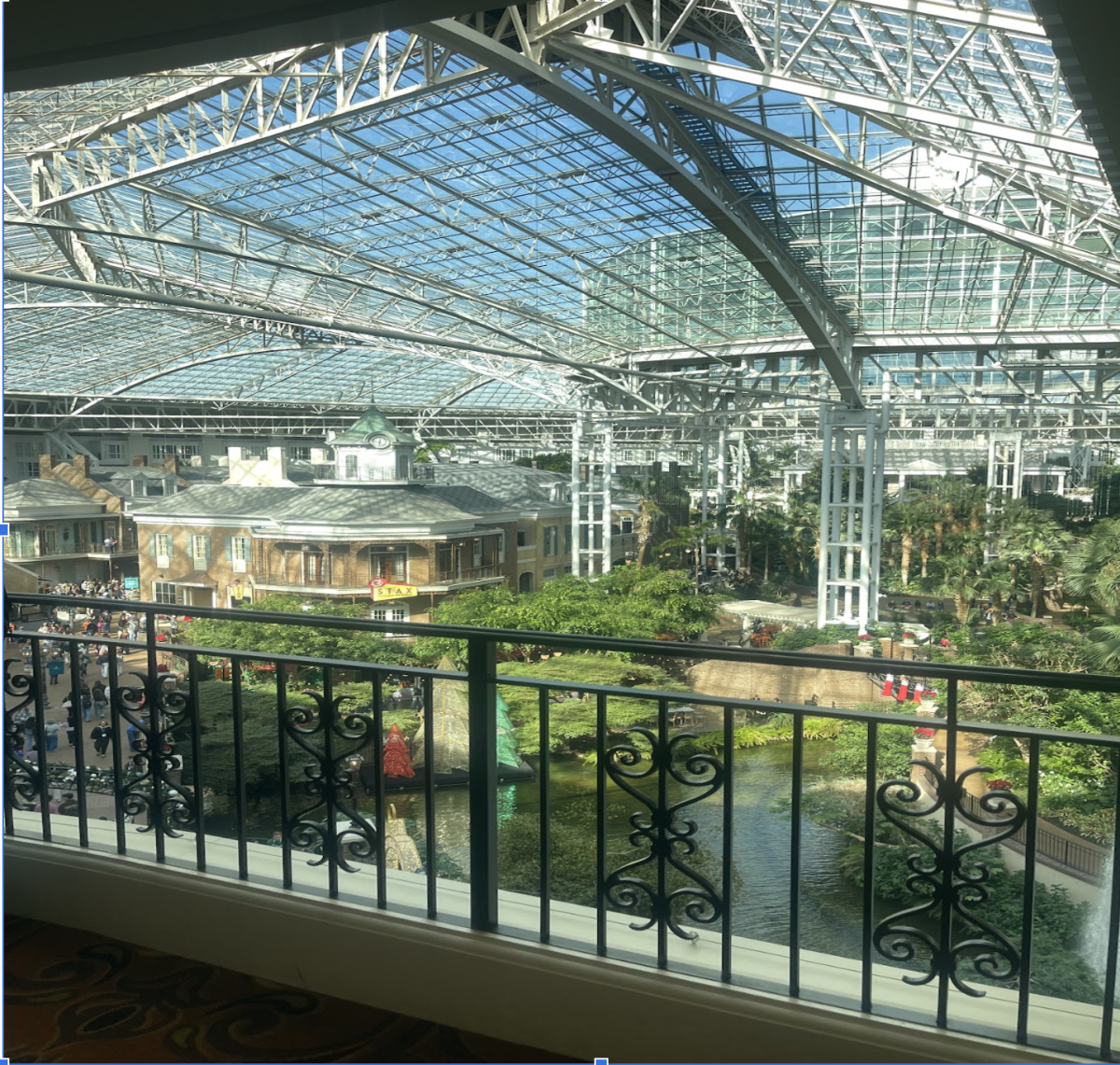 View of the Gaylord hotel on my way to my third conference of the day!