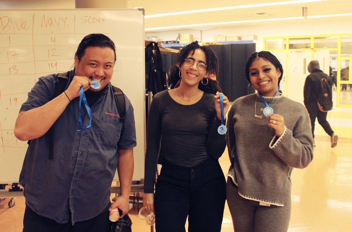 Here we have the top three winner s on the duck hunt! From left: Mr. Palmere, Ms. Emmanuel, Ms. Ramos